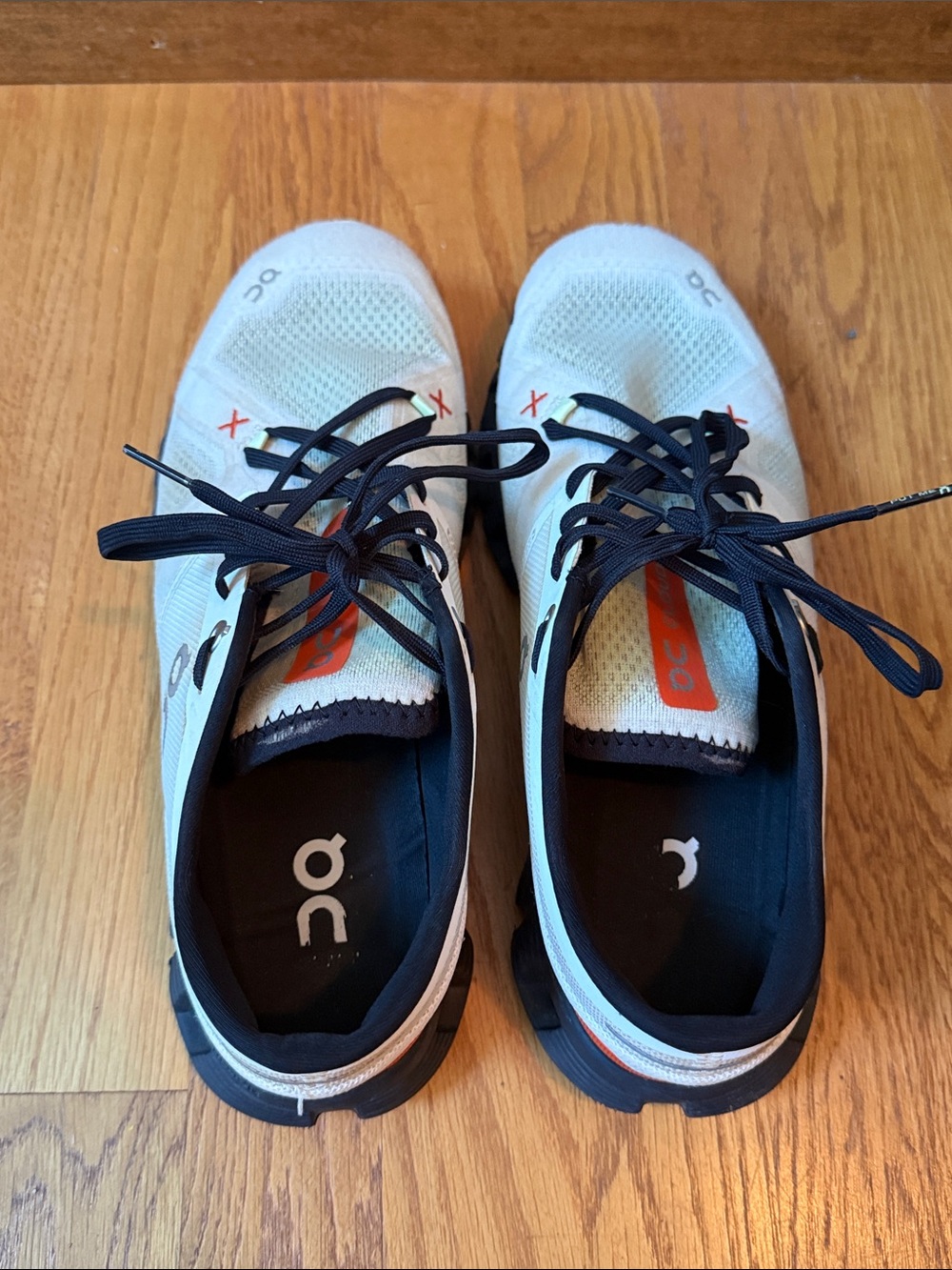 On Cloud X 3 Sneakers Ivory/Flame Men’s Size 9 - Picture 10 of 13